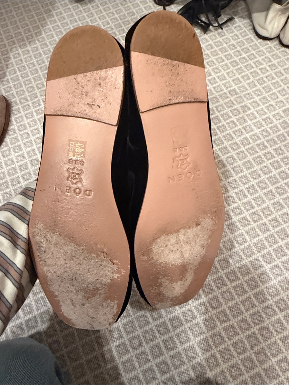 Doen velvet Mary Jane flats - Picture 2 of 5